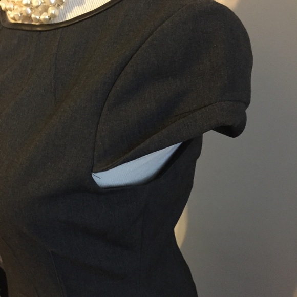 EUC Tahari Dark Gray Work Cocktail Dress - Picture 3 of 6